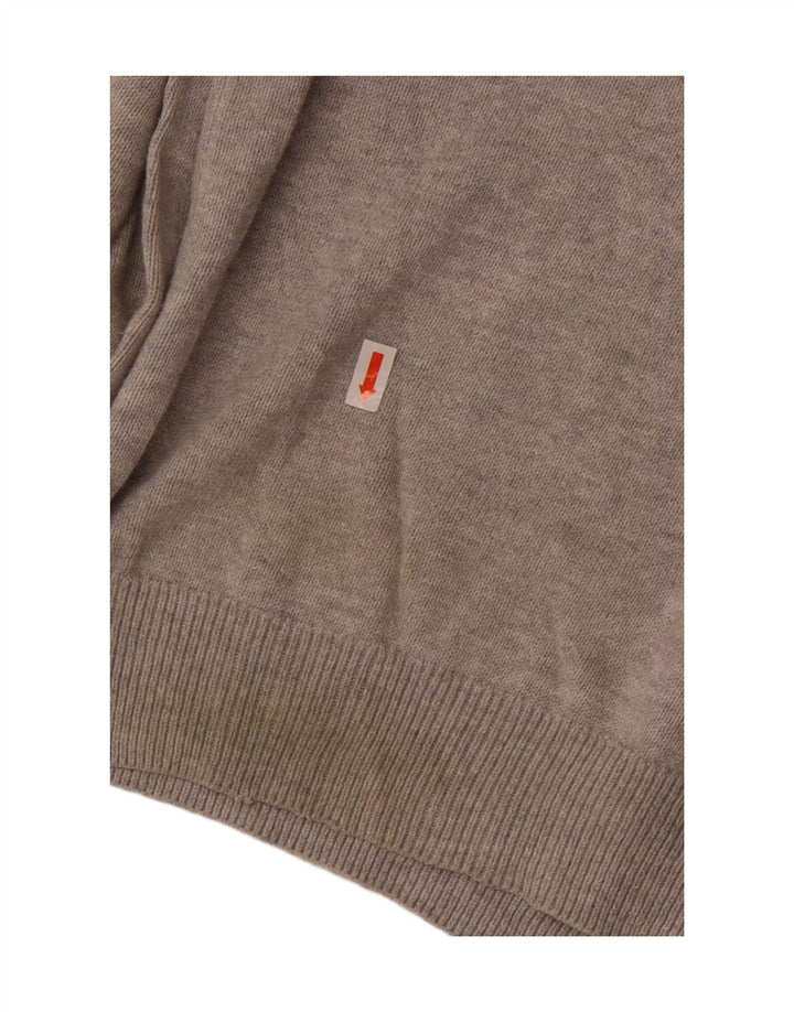 Suéter masculino Marks & Spencer com decote em V 2XL algodão cinza