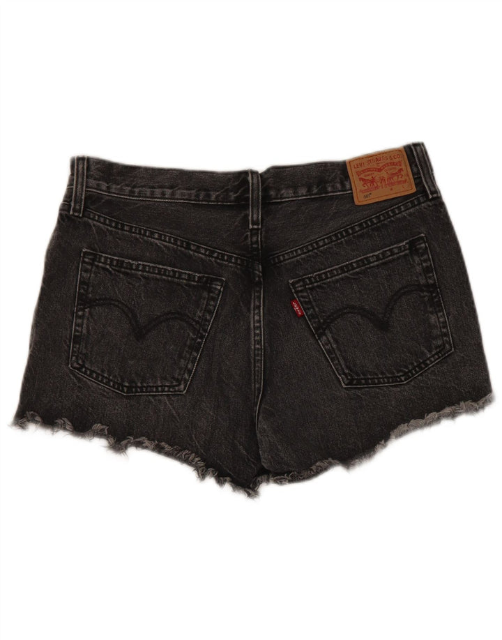 Shorts jeans feminino 501 da Levi's W29 algodão cinza médio