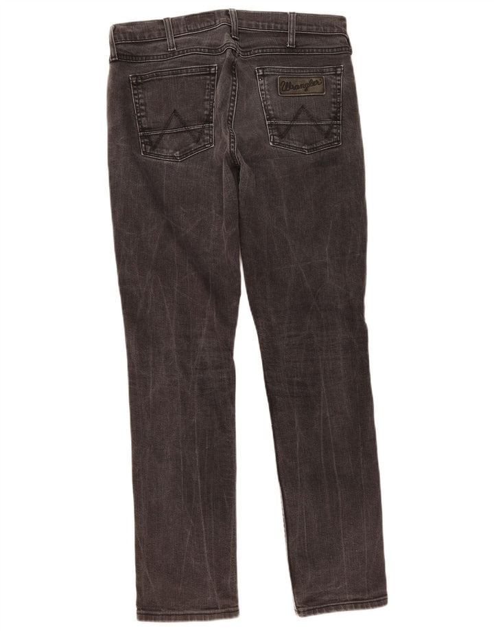 WRANGLER Masculino Bostin Slim Jeans W31 L30 Algodão Cinza