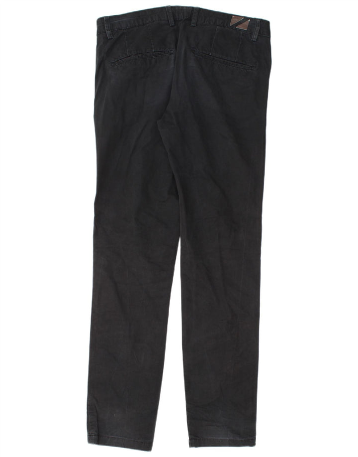 Zara Mens Slim Chino Calças EU 42 Grande W32 L33 Preto