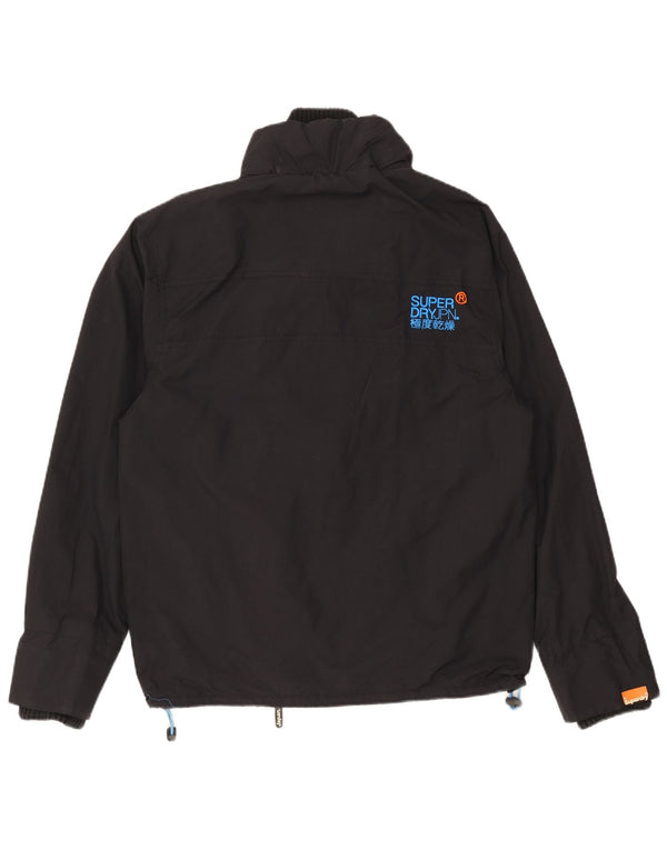 Jaqueta corta-vento masculina Superdry UK 42 XL preto nylon