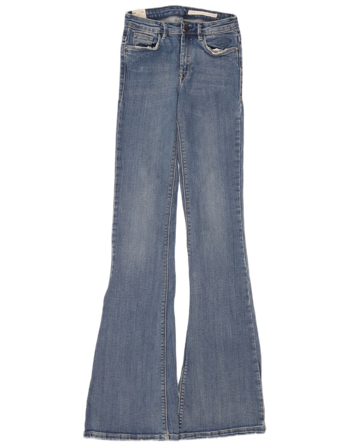 Zara Jeans feminino queimado EU 34 2XS W24 L37 algodão azul