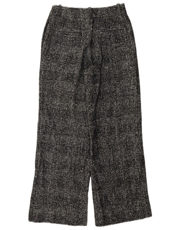 Calça casual feminina de cintura alta Marks & Spencer Reino Unido 6 XS W26 L30 preta