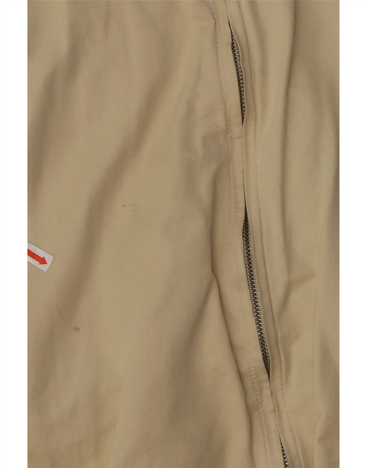 Jaqueta bomber masculina Sergio Tacchini UK 44 2XL algodão bege