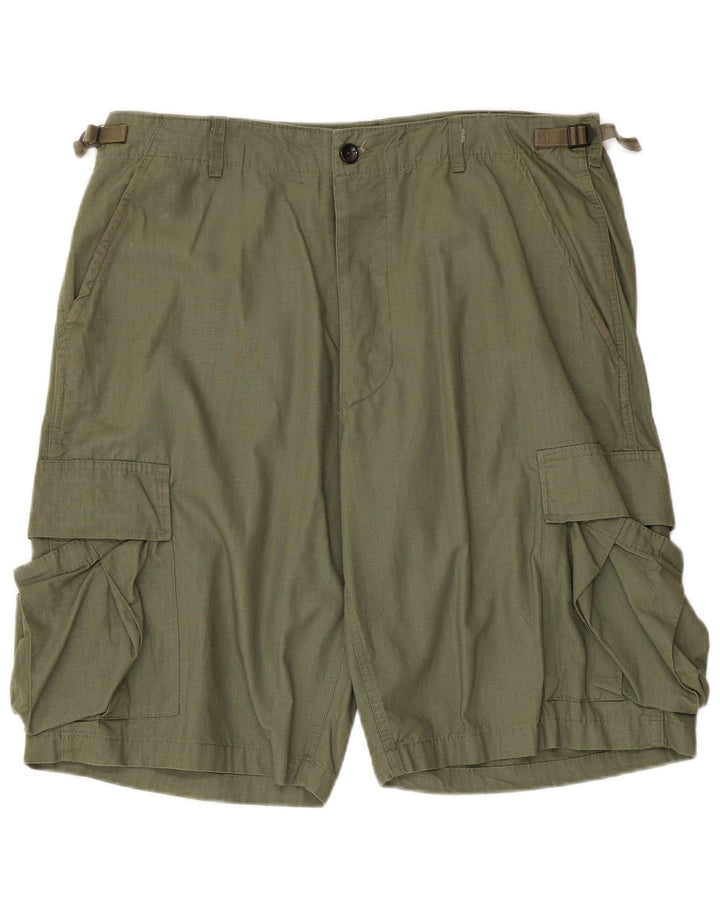 Shorts cargo masculino Mil-Tec XL W38 algodão verde