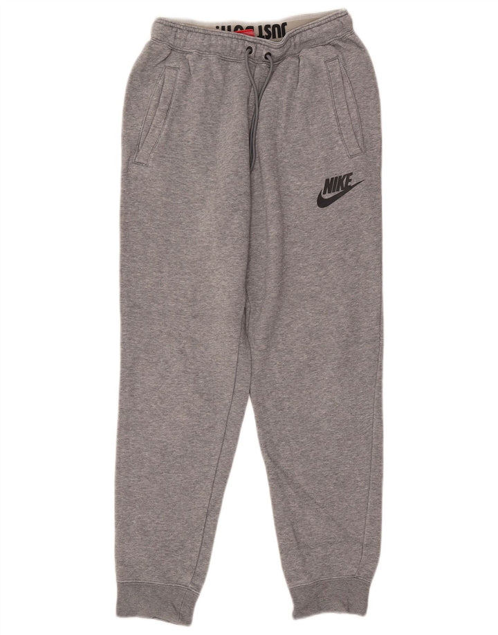 Calça de treino masculina Nike joggers pequeno algodão cinza