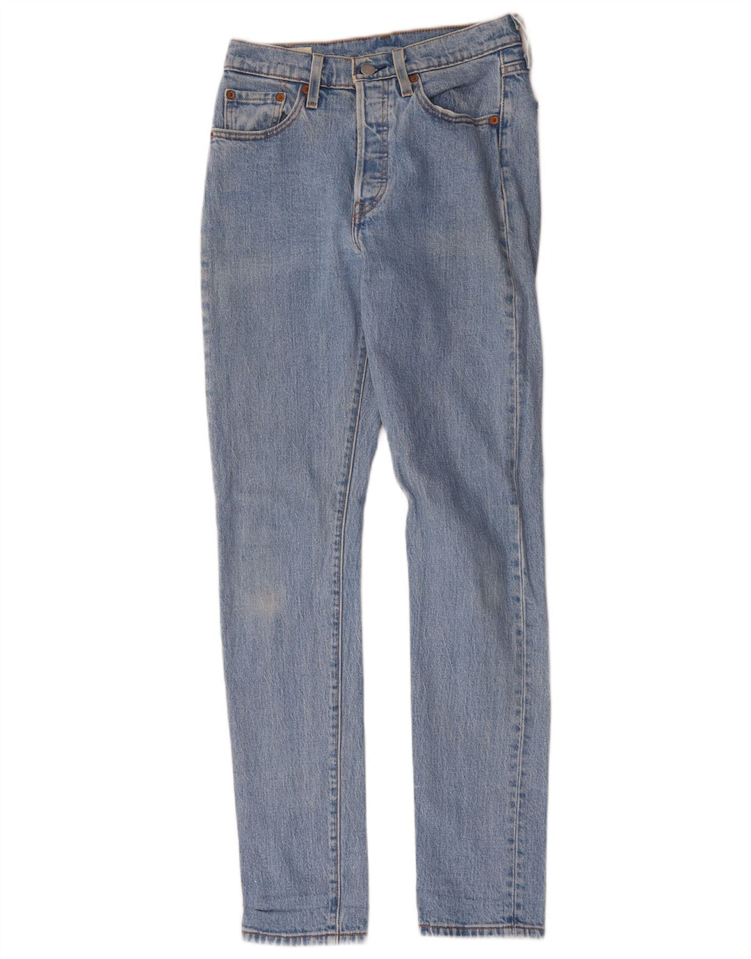 Calça jeans feminina Levi's 501 Slim W25 L32 azul algodão