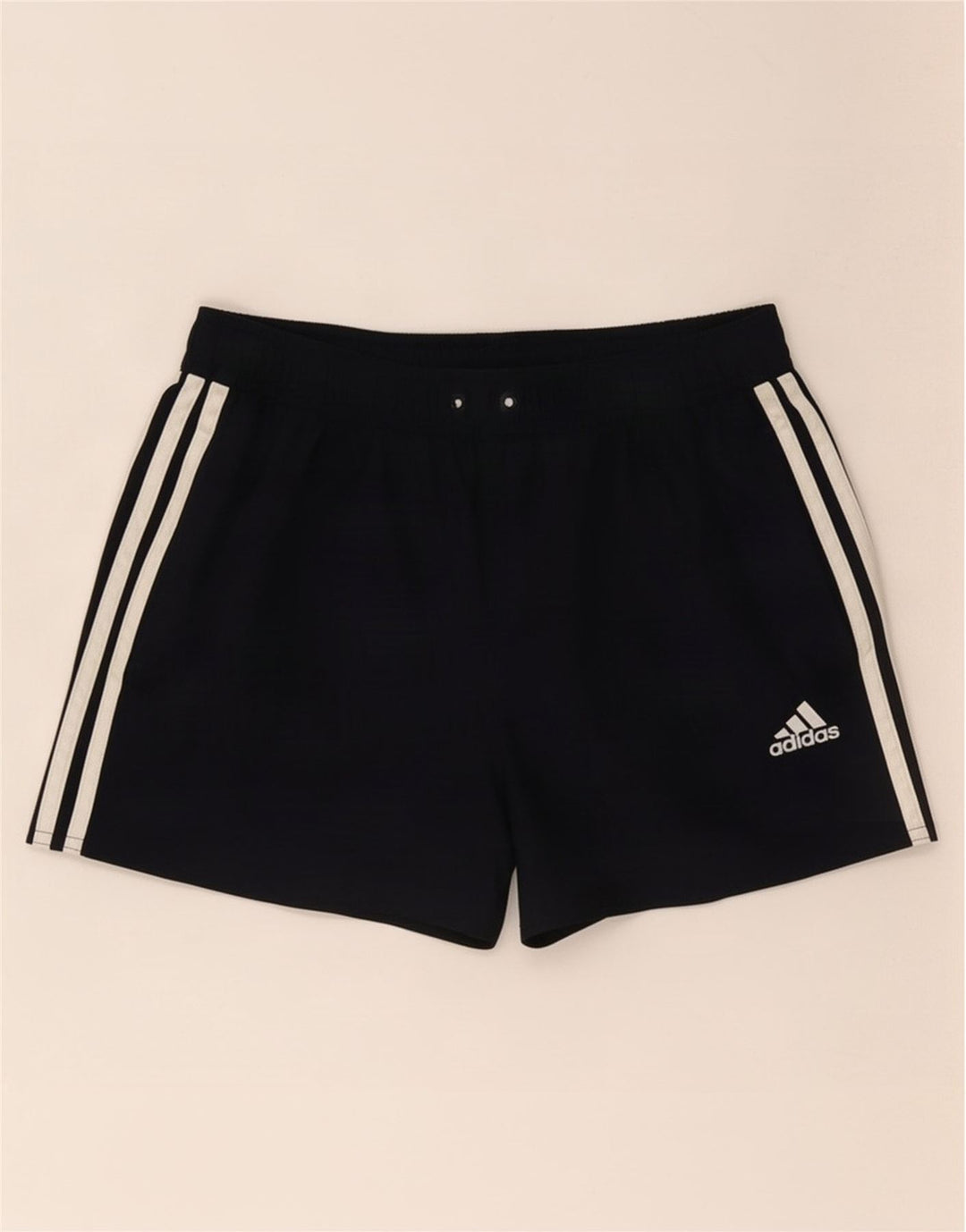 Shorts esportivos masculinos Adidas médio preto poliéster
