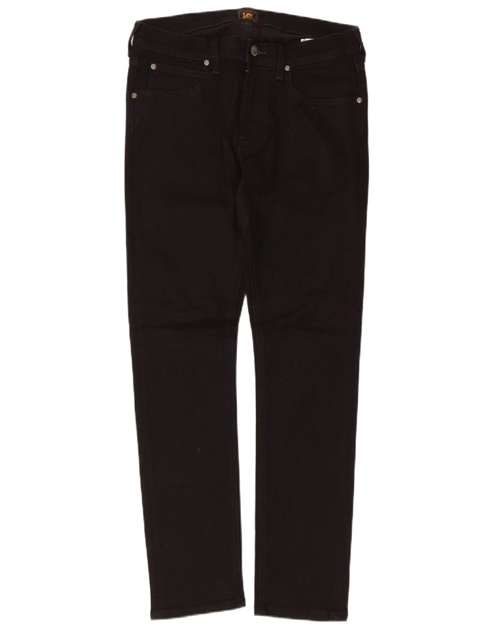 Lee Mens Luke Slim Jeans W30 L30 Algodão Preto