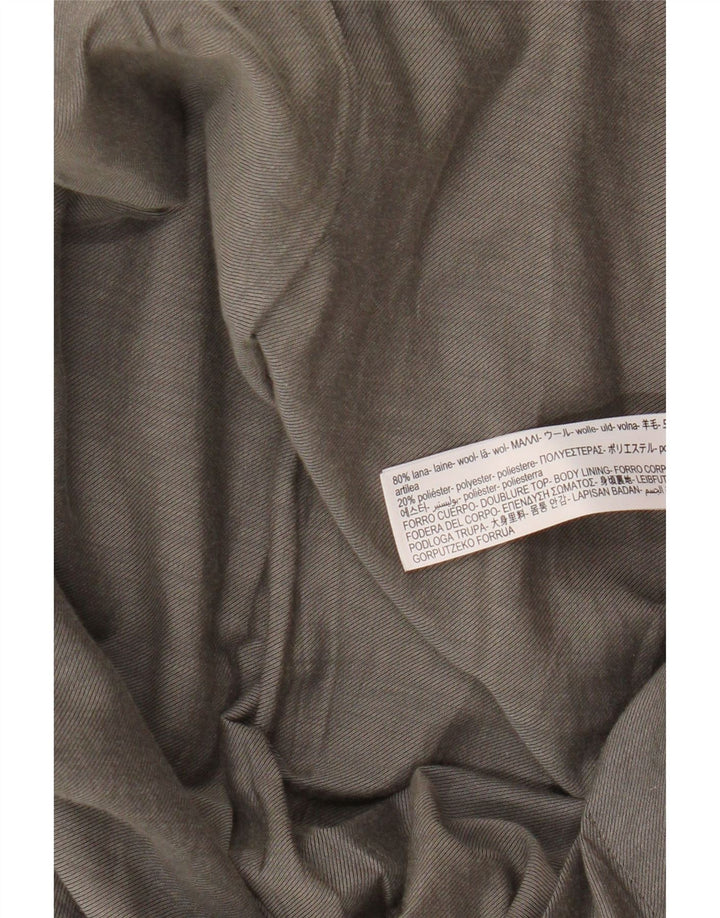 Jaqueta blazer masculina Massimo Dutti com 2 botões UE 52 grande lã marrom