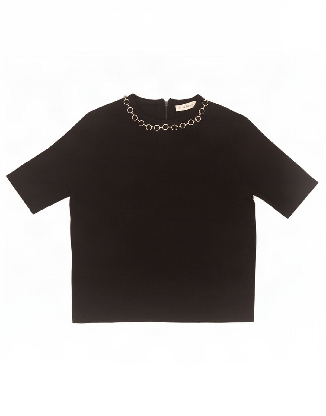 Blusa feminina Zara UK 10 pequena preta