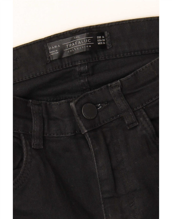 Calça jeans feminina Zara Bootcut EU 36 XS W26 L34 preta