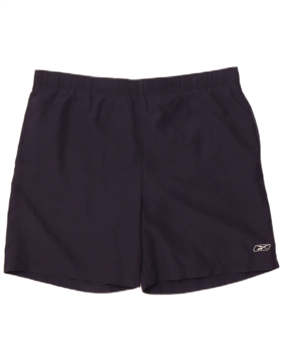 Shorts esportivos masculinos Reebok grande poliéster azul marinho