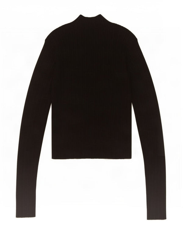 Zara Girls Crop Top Manga Longa 13-14 Anos Viscose Preta