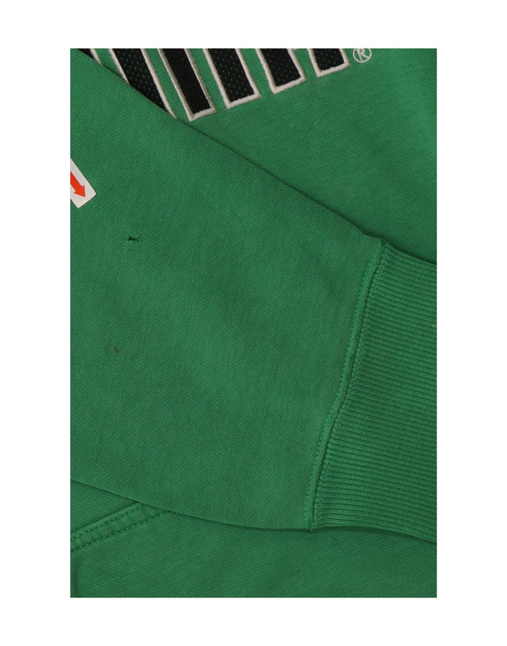 PUMA Mens Graphic Hoodie Jumper Large Green Cotton Vintage Puma and Second-Hand Puma from Messina Hembry 