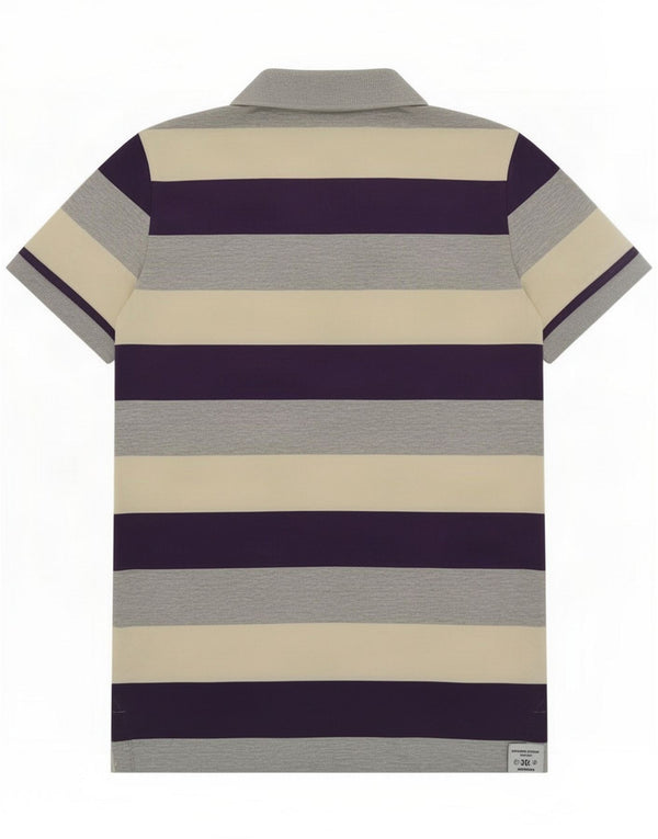 Camisa polo masculina Superdry grande algodão listrado multicolorido