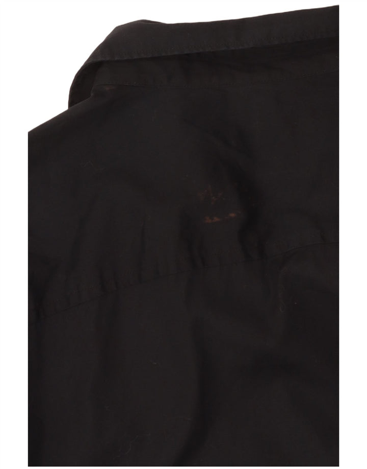 Camisa masculina CALVIN KLEIN de algodão preto médio