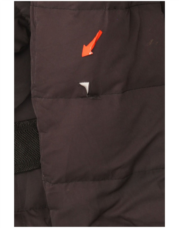 Casaco acolchoado feminino Zara UK 12 médio preto