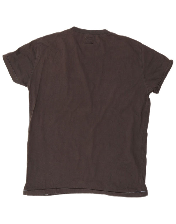 REPLAY Womens Graphic T-Shirt Top UK 18 XL Grey Cotton