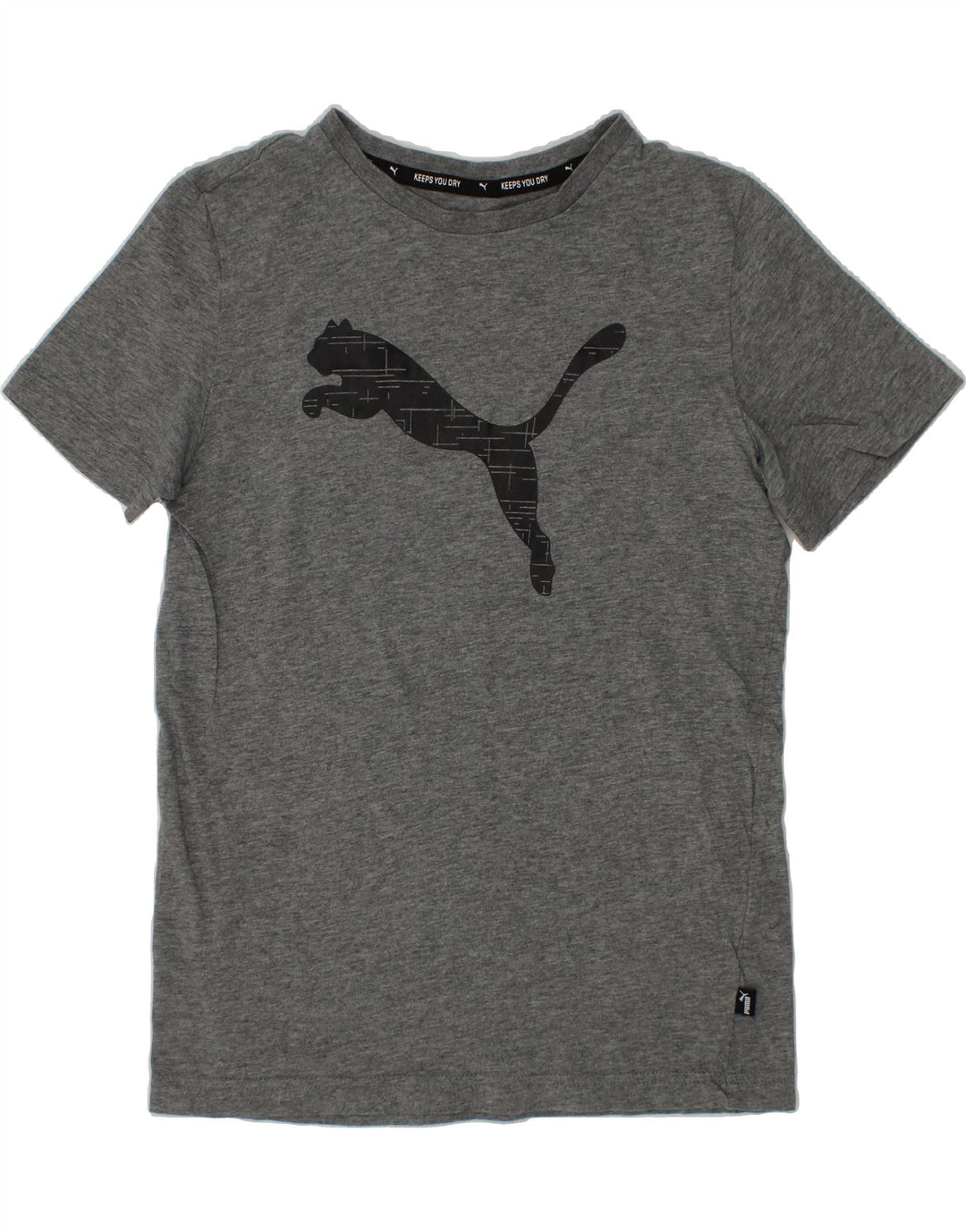 PUMA Boys Graphic T-Shirt Top 11-12 Years Grey Cotton Vintage Puma and Second-Hand Puma from Messina Hembry 