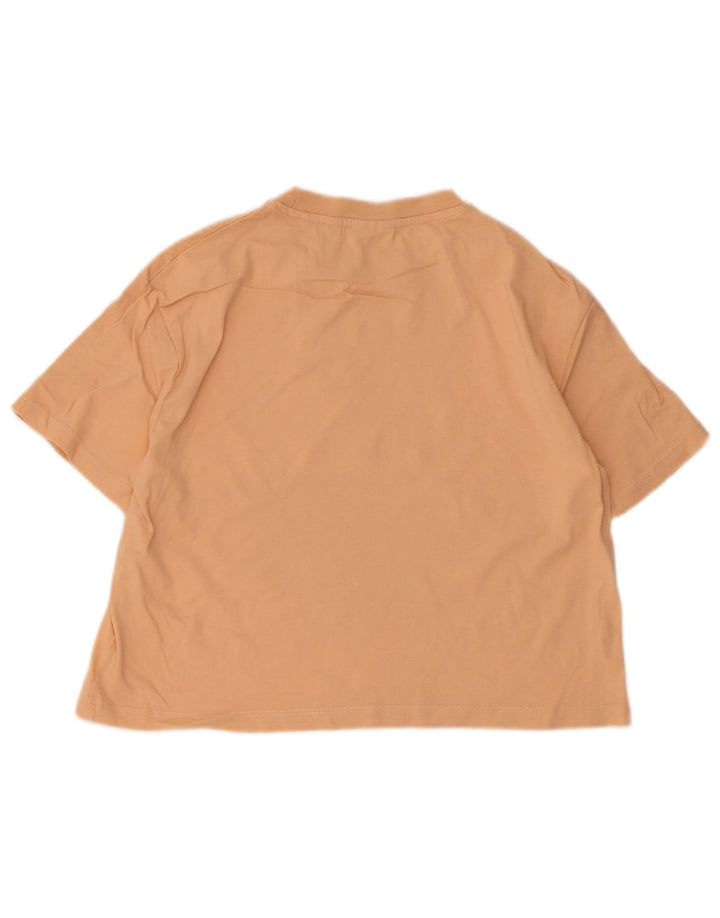 Camiseta feminina Guess Crop Graphic UK 12 Médio Laranja