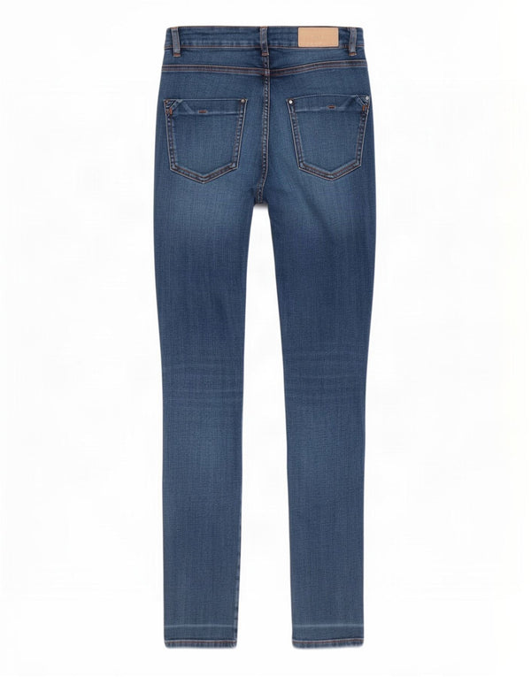 Calça jeans skinny cintura alta feminina Zara EU 36 XS W26 L2 azul