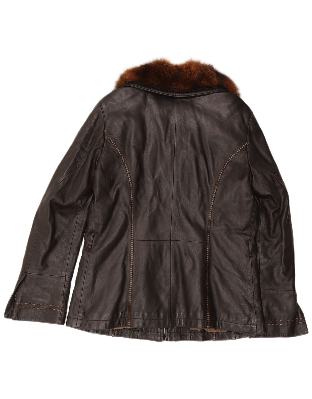 Jaqueta de couro feminina Mabrun IT 48 XL couro preto