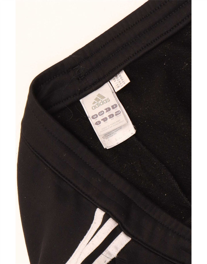 Calça de treino feminina Adidas Joggers UK 14 grande poliéster preto