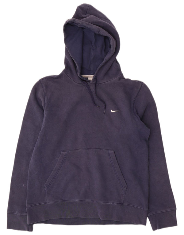 Nike Mens Hoodie Jumper UK 36/38 Pequeno Algodão Azul Marinho