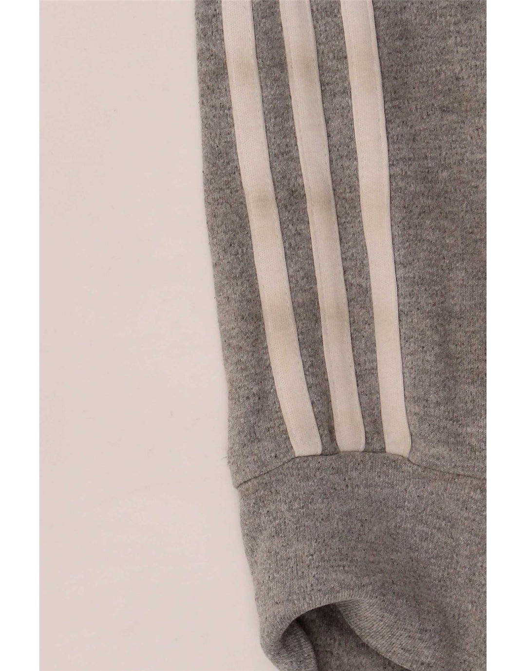 Adidas Womens Regular Fit Tracksuit Top Jacket UK 8 Pequeno Cinza Algodão