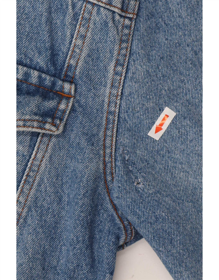 Jaqueta jeans feminina vintage UK 16 grande azul