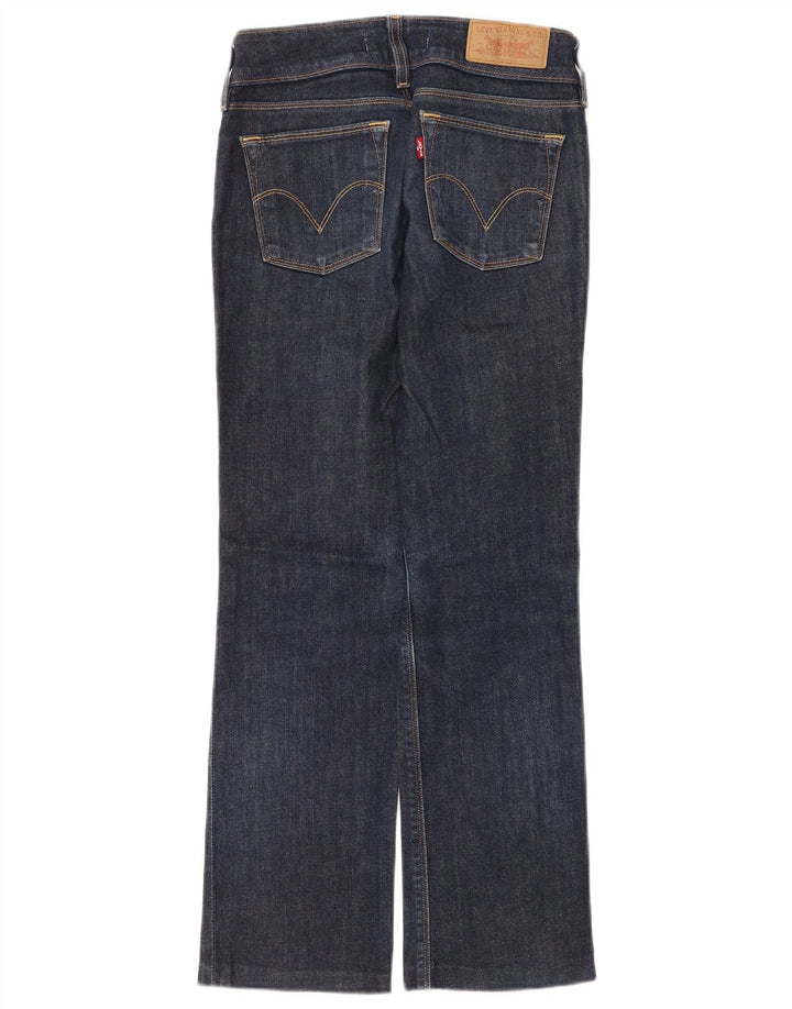Calça jeans feminina Levi's 570 Straight W26 L28 azul marinho