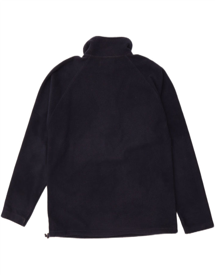 Suéter de lã masculino KAPPA com zíper e gola média azul marinho poliéster