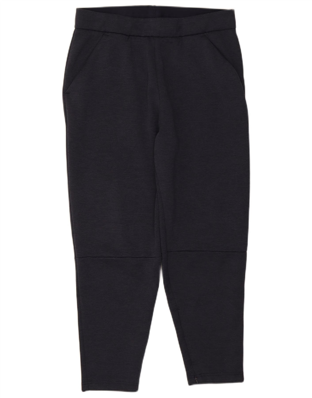 Calça de treino masculina Adidas grande poliéster manchado azul marinho