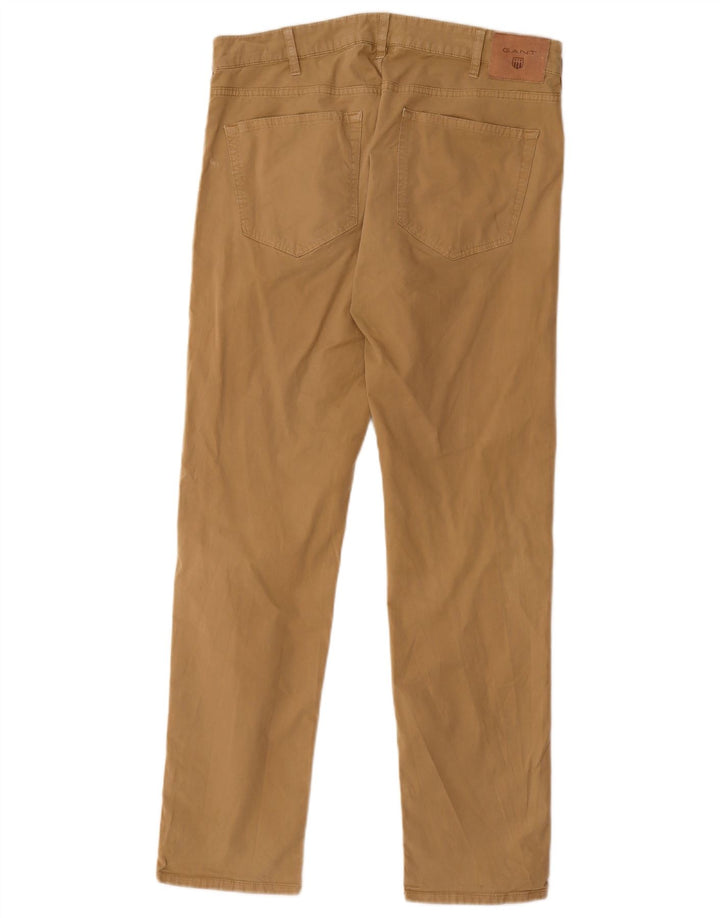 Calça casual reta masculina Gant W32 L32 bege