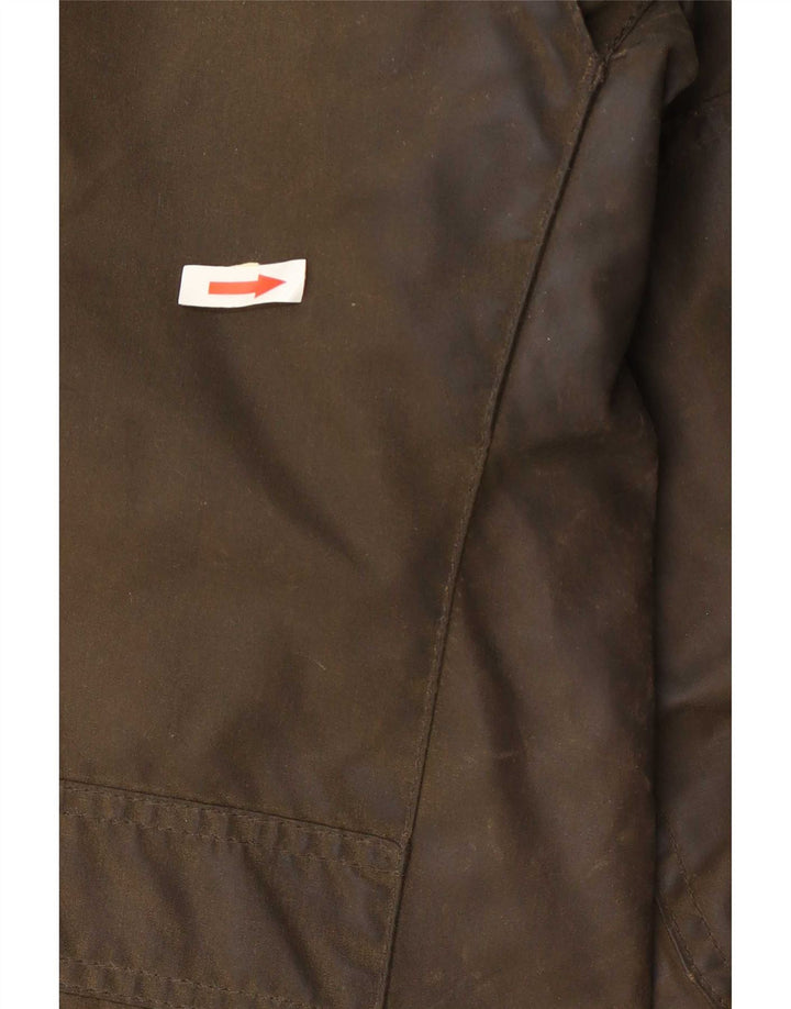 Jaqueta masculina de algodão encerado Barbour UK 38 médio cáqui