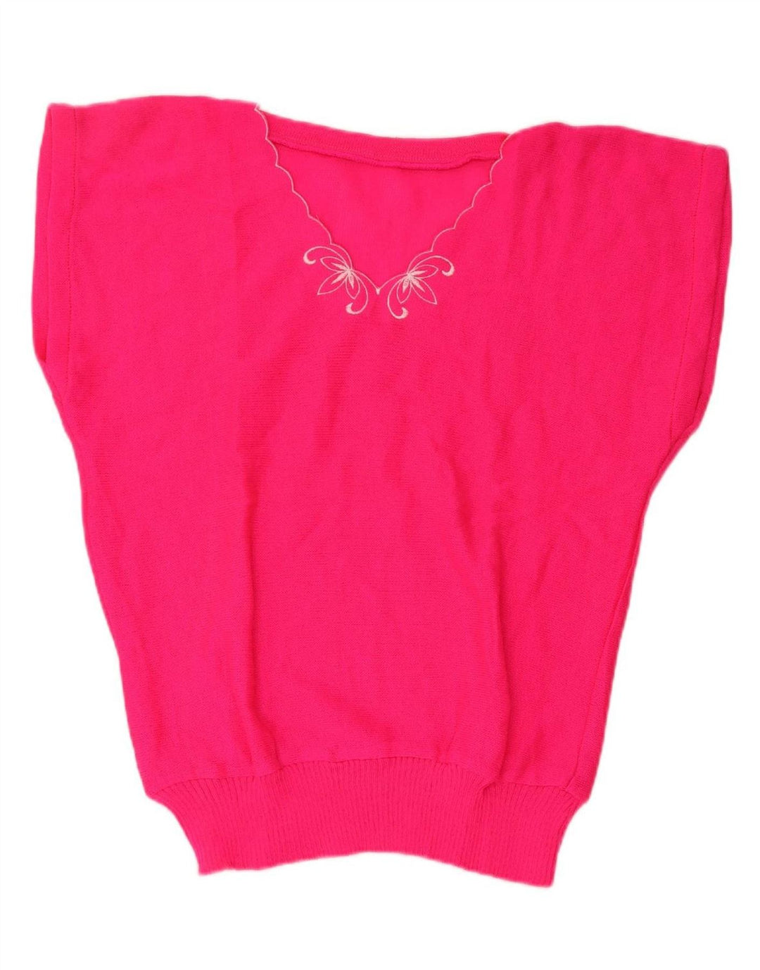 Regata feminina VINTAGE com colete UK 14 rosa médio
