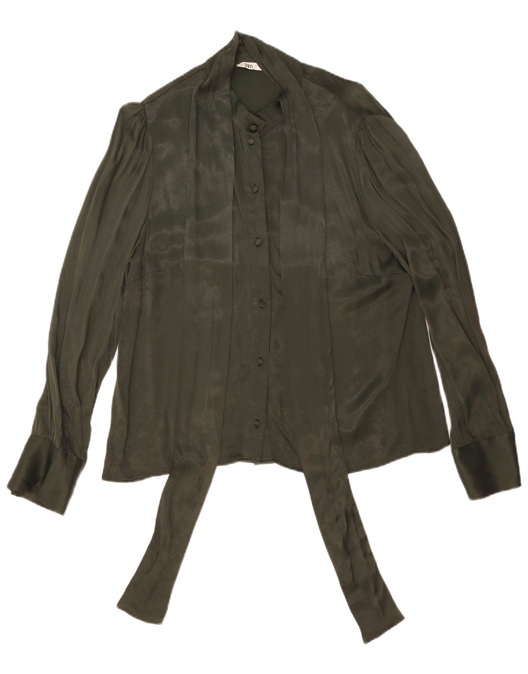 Blusa camisa feminina Zara UK 18 XL verde