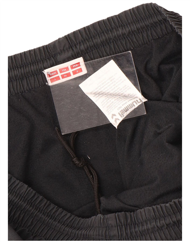 Hummel Calça de treino masculina Joggers grande poliéster cinza