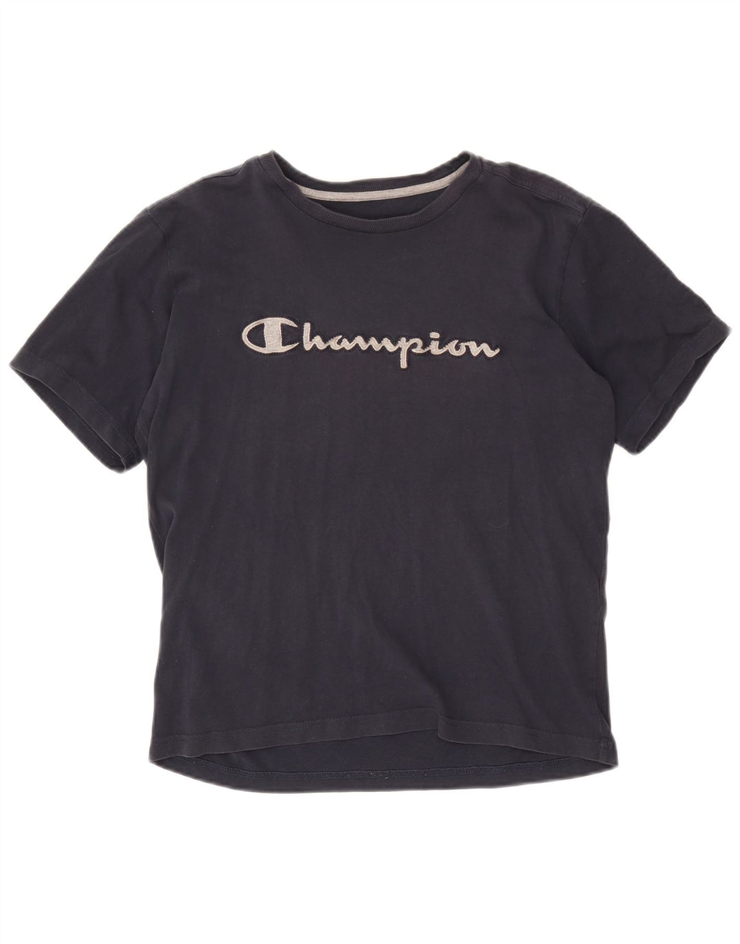 Camiseta feminina estampada Champion UK 14 médio azul marinho