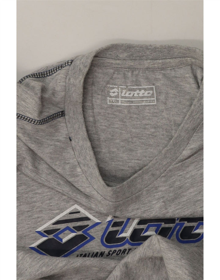 Top colete gráfico masculino Lotto 2XL cinza manchado