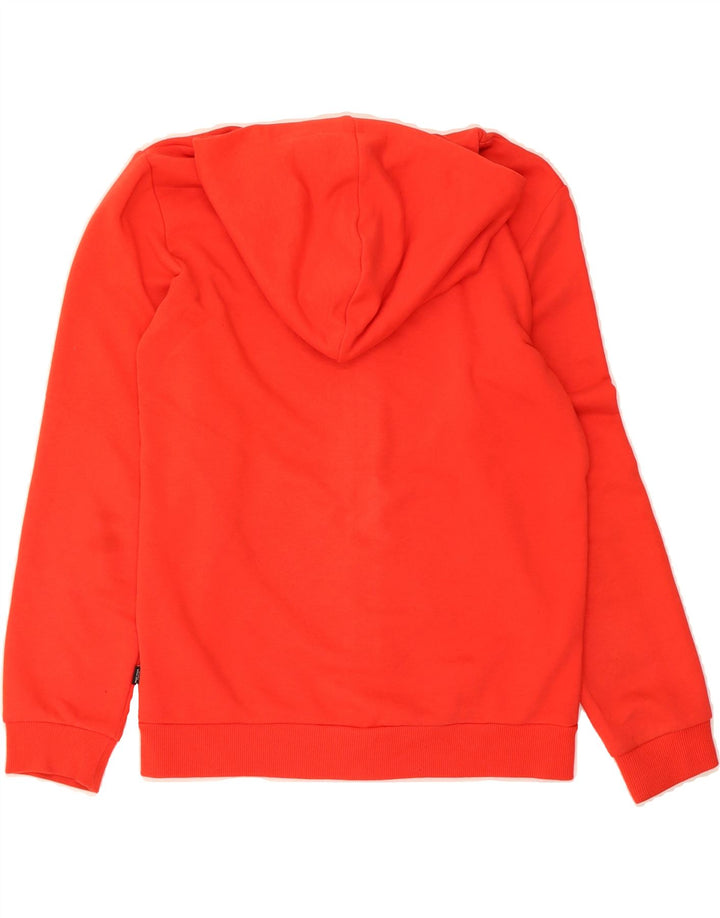 PUMA Boys Graphic Zip Hoodie Sweater 13-14 Years Orange Cotton Vintage Puma and Second-Hand Puma from Messina Hembry 