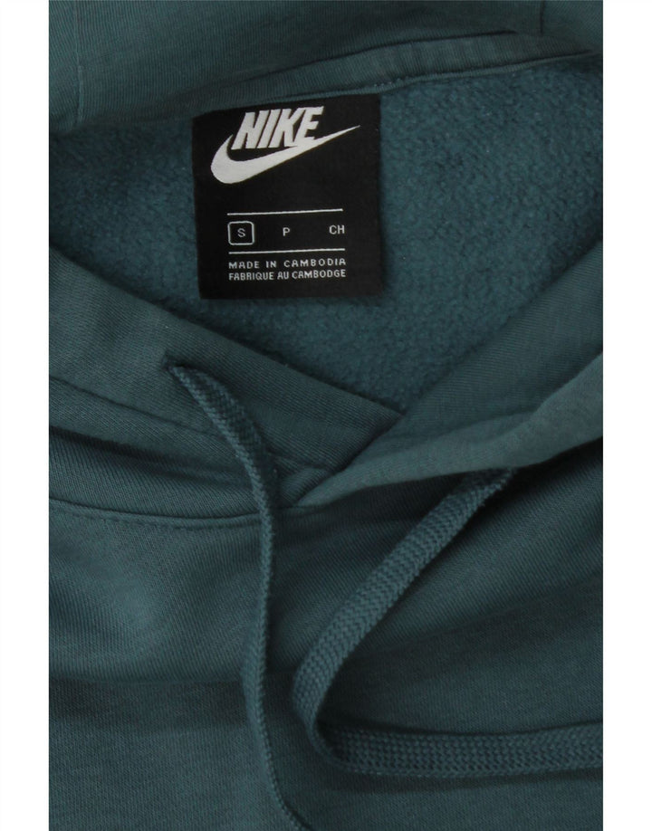 NIKE Mens Hoodie Jumper Pequeno Azul Algodão