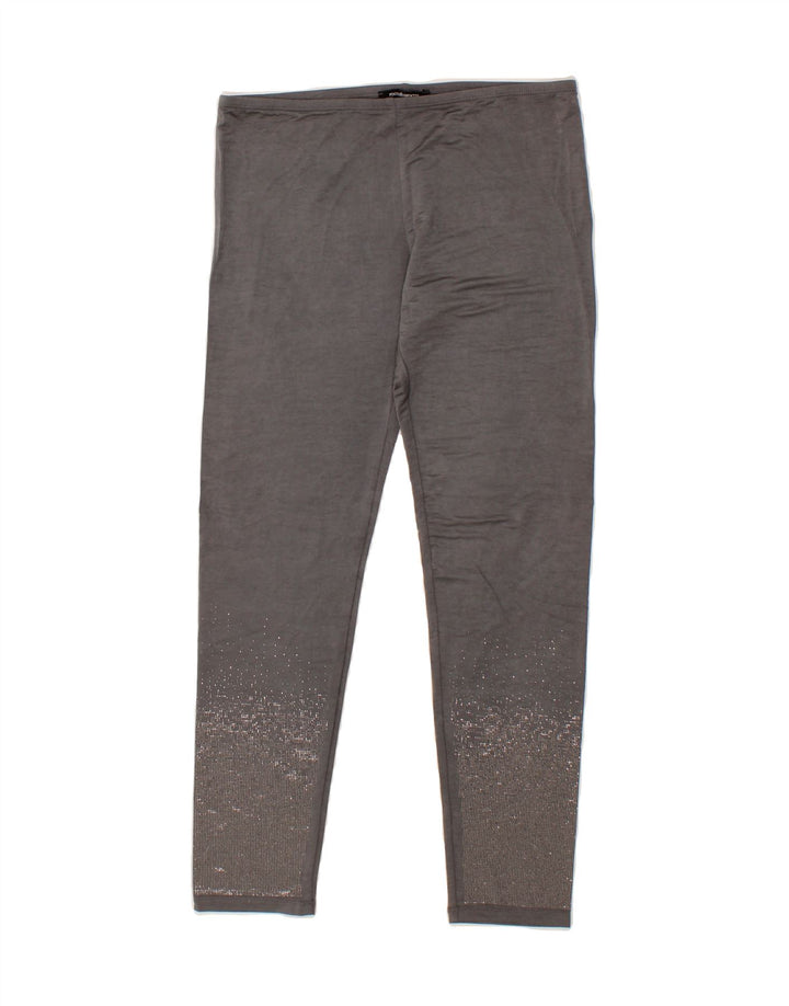 ROCCOBAROCCO Womens Leggings UK 14 Medium  Grey Vintage Roccobarocco and Second-Hand Roccobarocco from Messina Hembry 