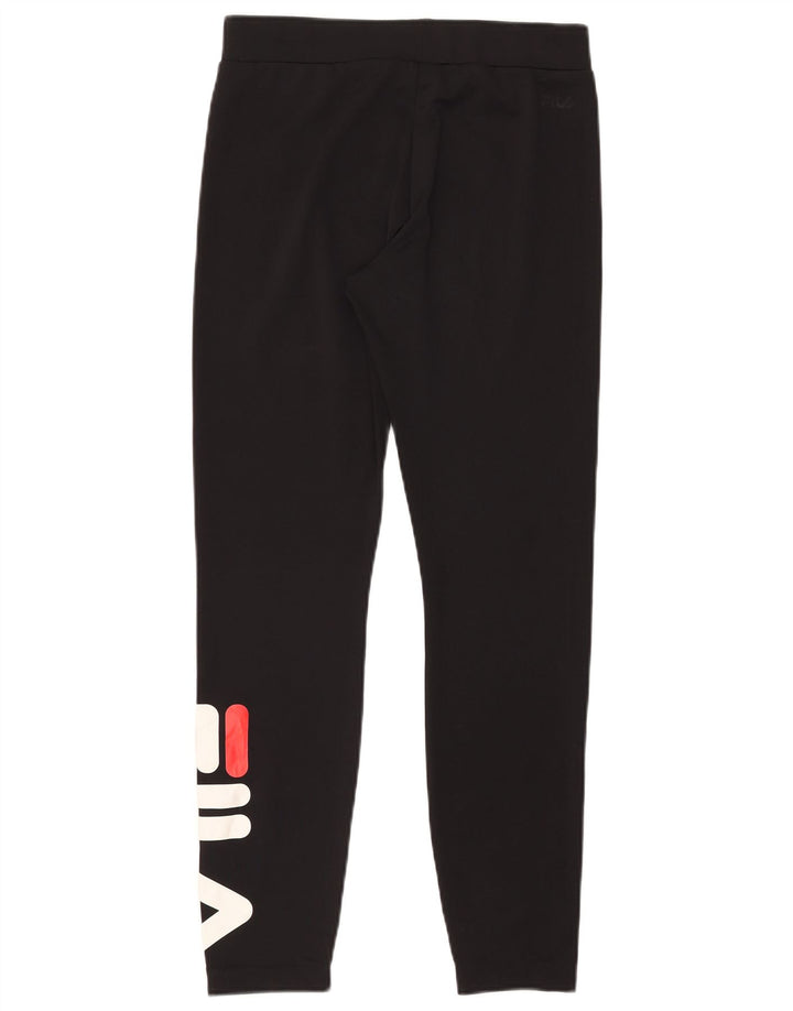 Leggings femininos FILA Graphic UK 12 poliéster preto médio