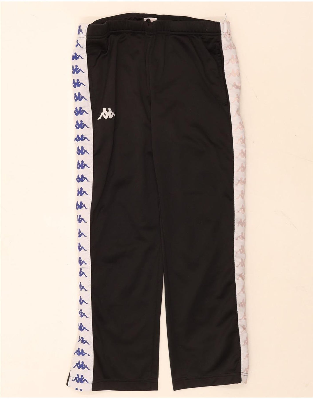 Calça feminina Kappa com estampa gráfica UK 12 Medium Black Colourblock