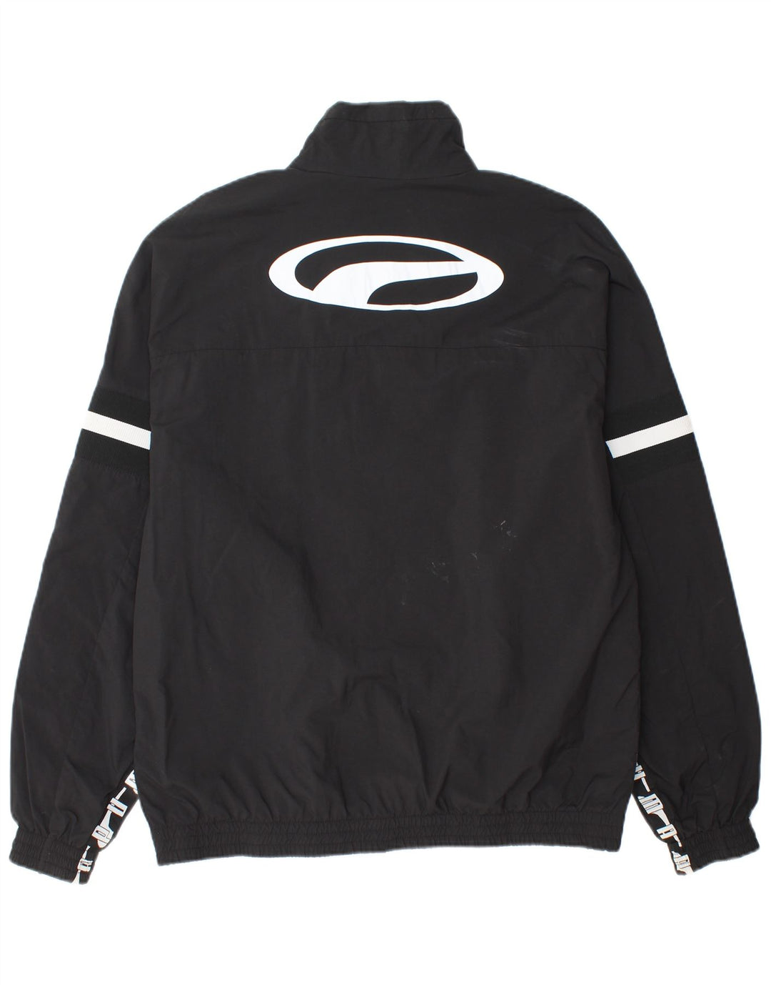 Jaqueta de chuva masculina PUMA Graphic UK 40 grande poliamida preta