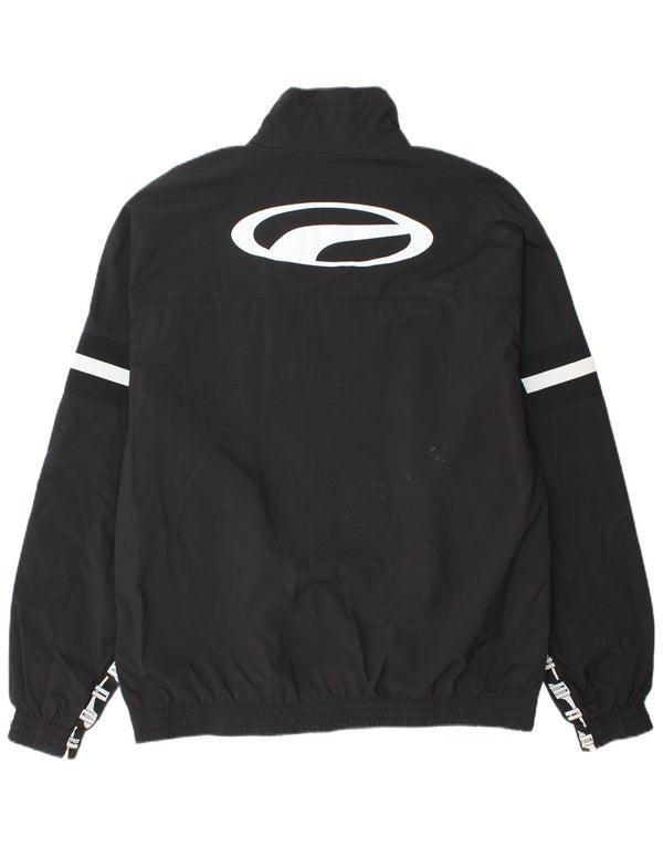 Jaqueta de chuva masculina PUMA Graphic UK 40 grande poliamida preta