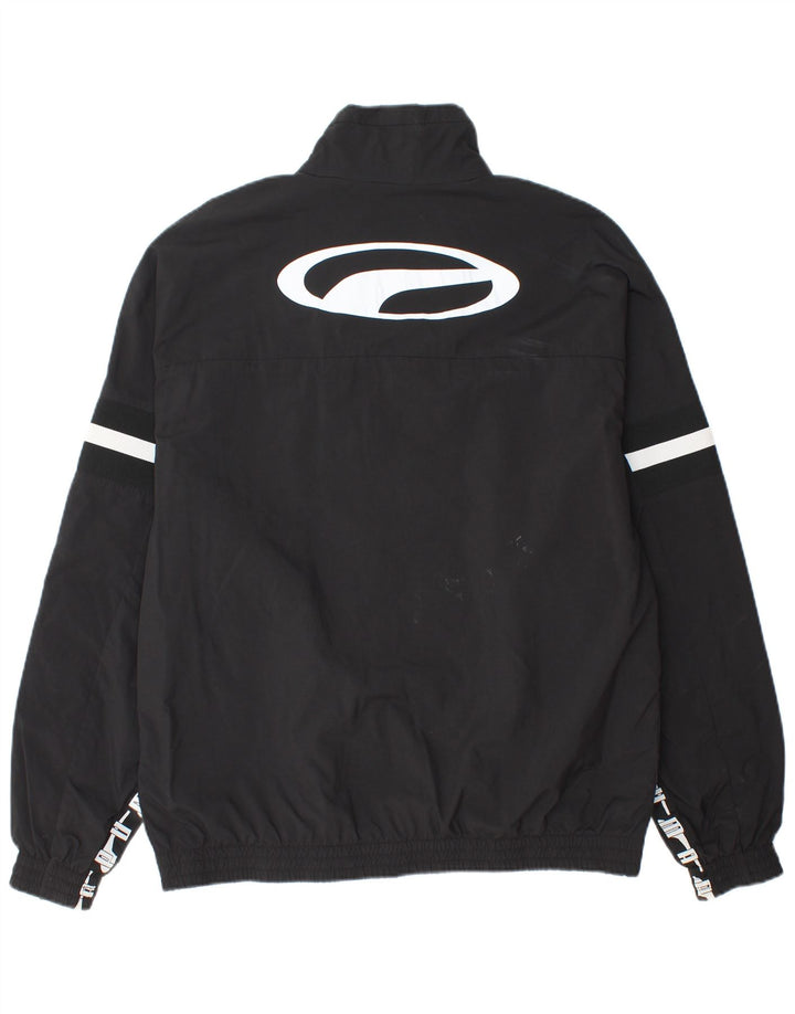 Jaqueta de chuva masculina PUMA Graphic UK 40 grande poliamida preta