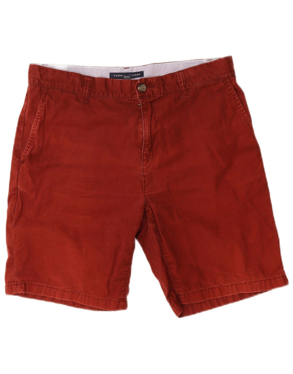 Tommy Hilfiger Mens Chino Shorts W33 Médio Algodão Marrom